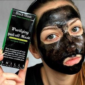 Black charcoal mask